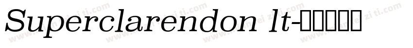 Superclarendon lt字体转换